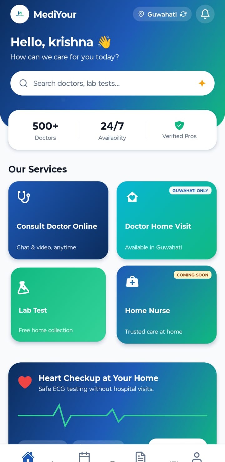 MediYour mobile app preview